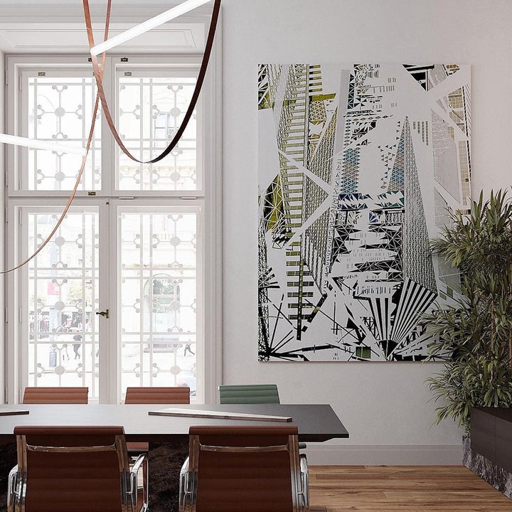 Adjustable Leather Belt LED Pendant Light