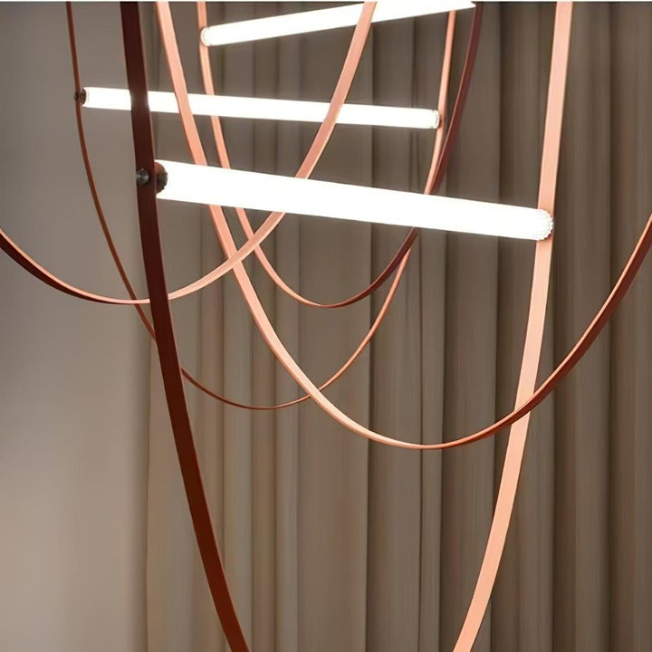 Adjustable Leather Belt LED Pendant Light