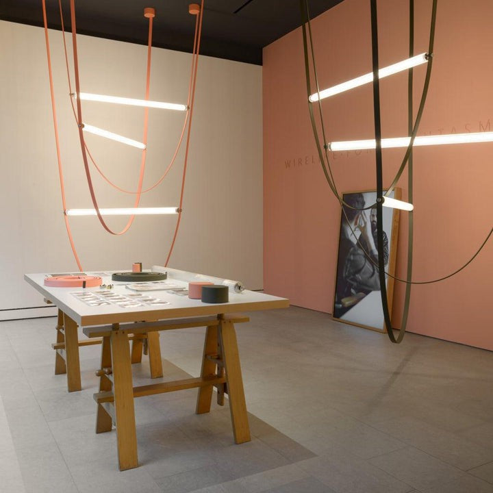 Adjustable Leather Belt LED Pendant Light