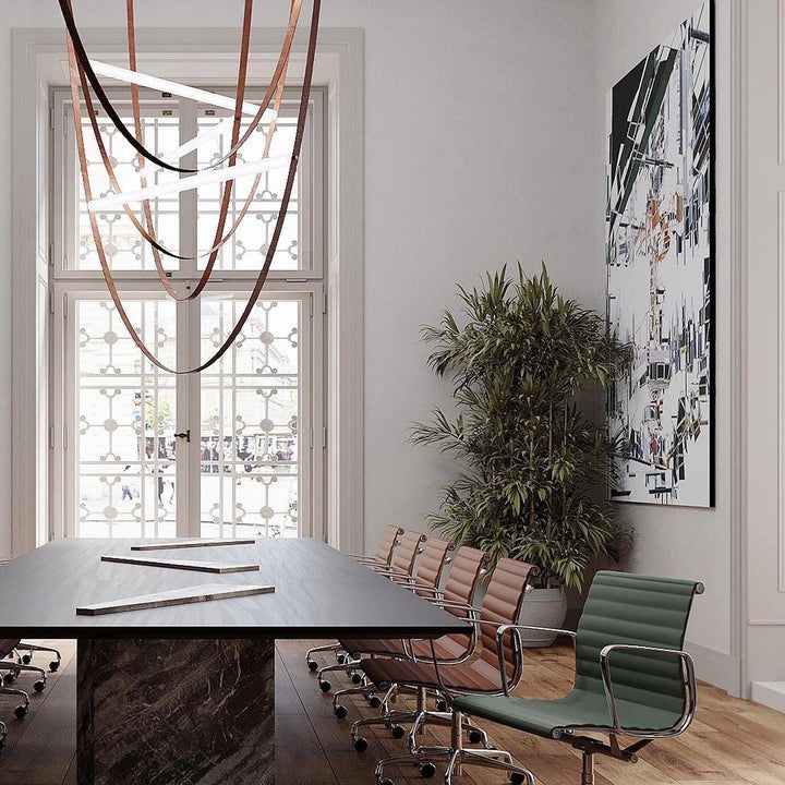 Adjustable Leather Belt LED Pendant Light