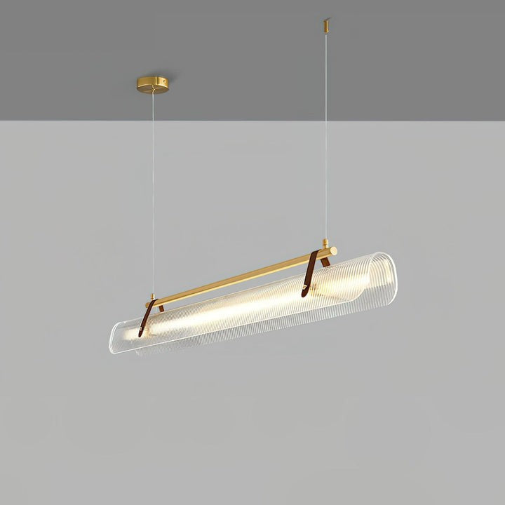 Adjustable LED Acrylic Linear Chandelier Pendant Light