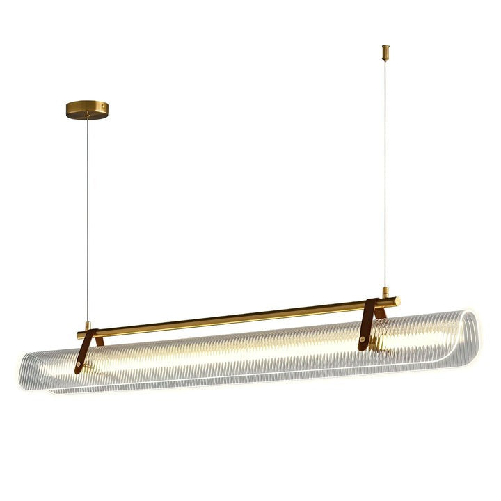 Adjustable LED Acrylic Linear Chandelier Pendant Light