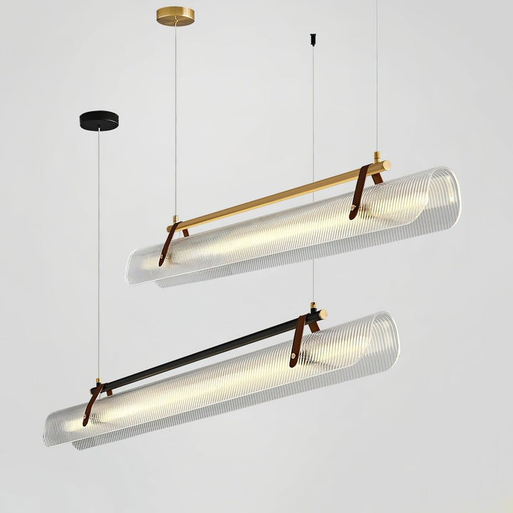 Adjustable LED Acrylic Linear Chandelier Pendant Light