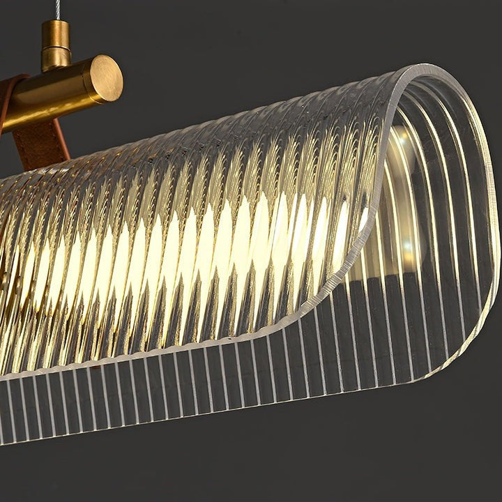 Adjustable LED Acrylic Linear Chandelier Pendant Light