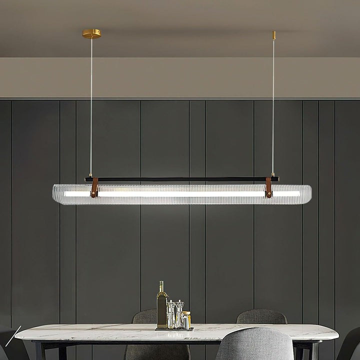Adjustable LED Acrylic Linear Chandelier Pendant Light