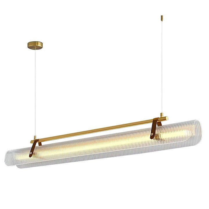 Adjustable LED Acrylic Linear Chandelier Pendant Light