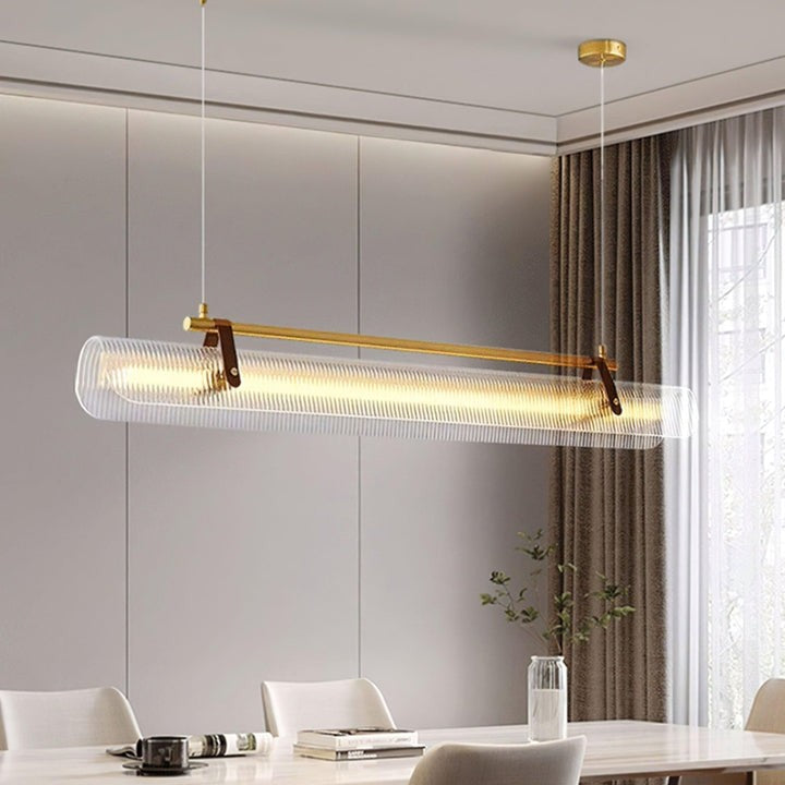 Adjustable LED Acrylic Linear Chandelier Pendant Light