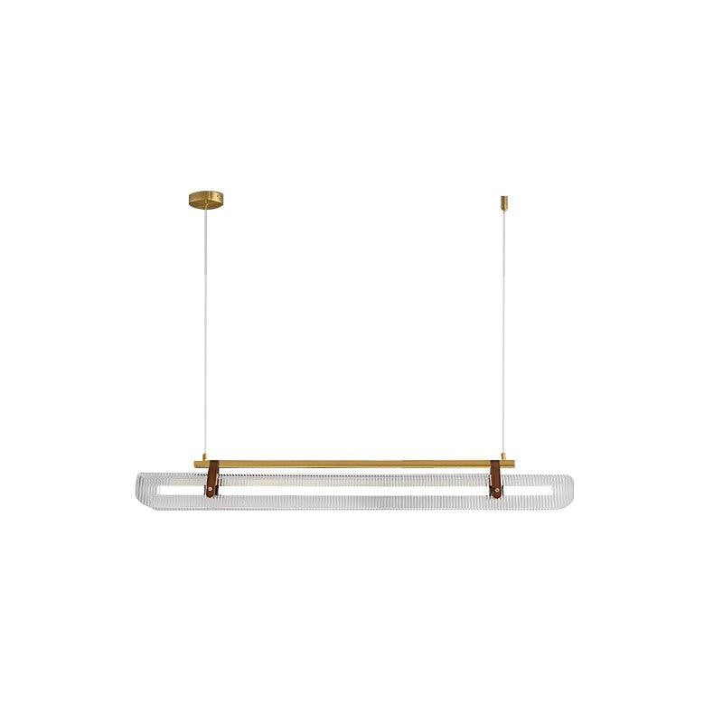 Adjustable LED Acrylic Linear Chandelier Pendant Light