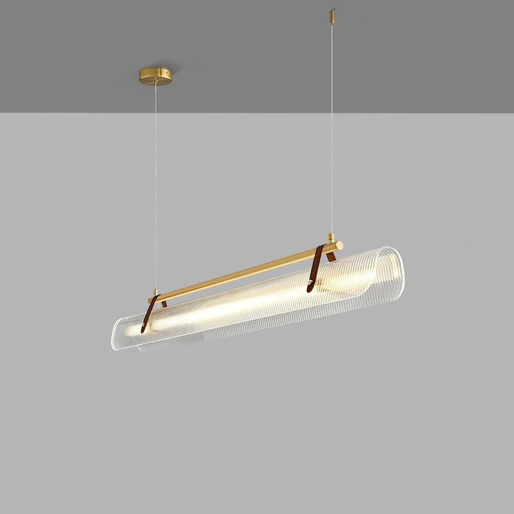 Adjustable LED Acrylic Linear Chandelier Pendant Light