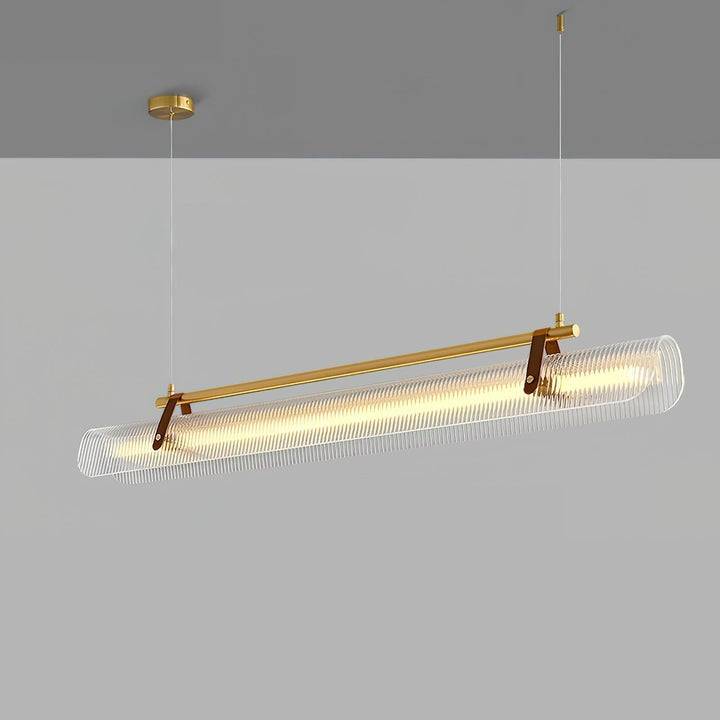 Adjustable LED Acrylic Linear Chandelier Pendant Light