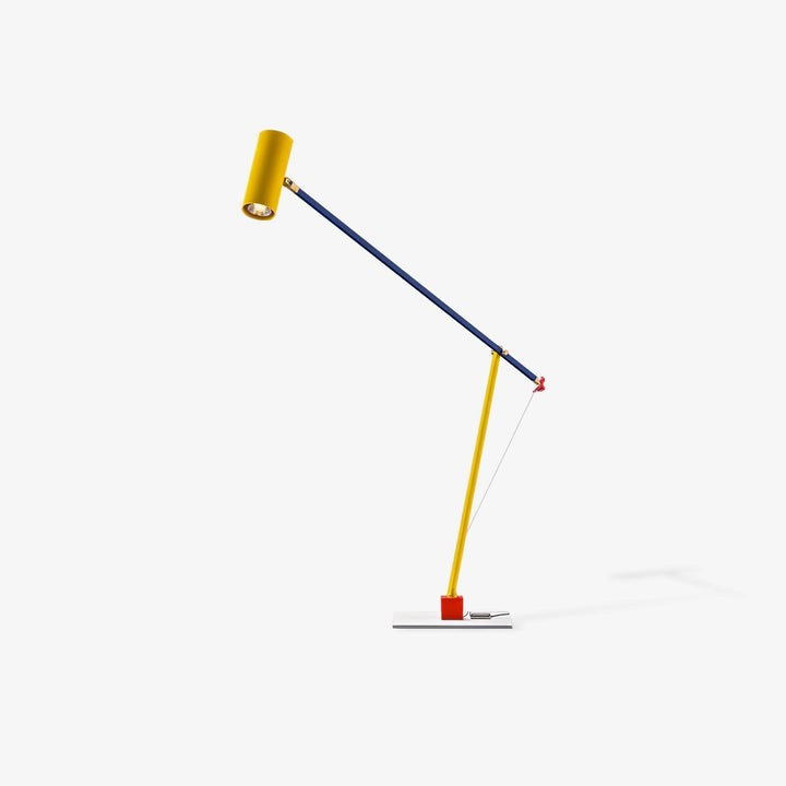 Adjustable LED Table Lamp with Colorful Sculptural Accent