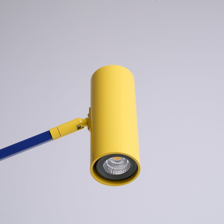 Adjustable LED Table Lamp with Colorful Sculptural Accent