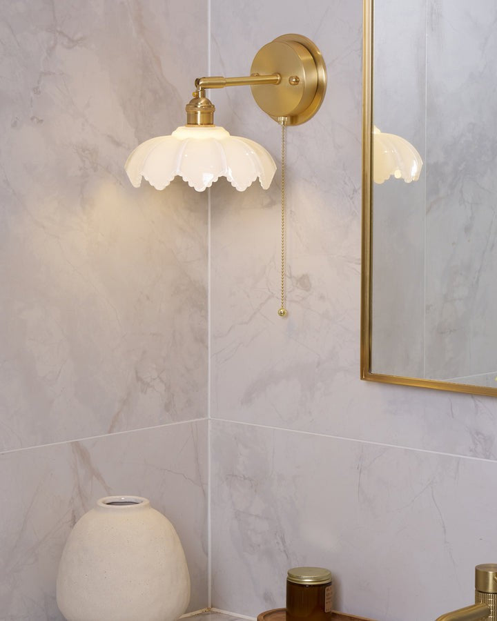 Adjustable Lotus Flower Wall Light Fixture