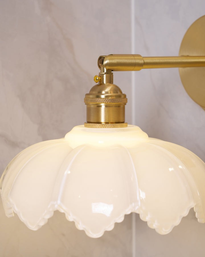 Adjustable Lotus Flower Wall Light Fixture