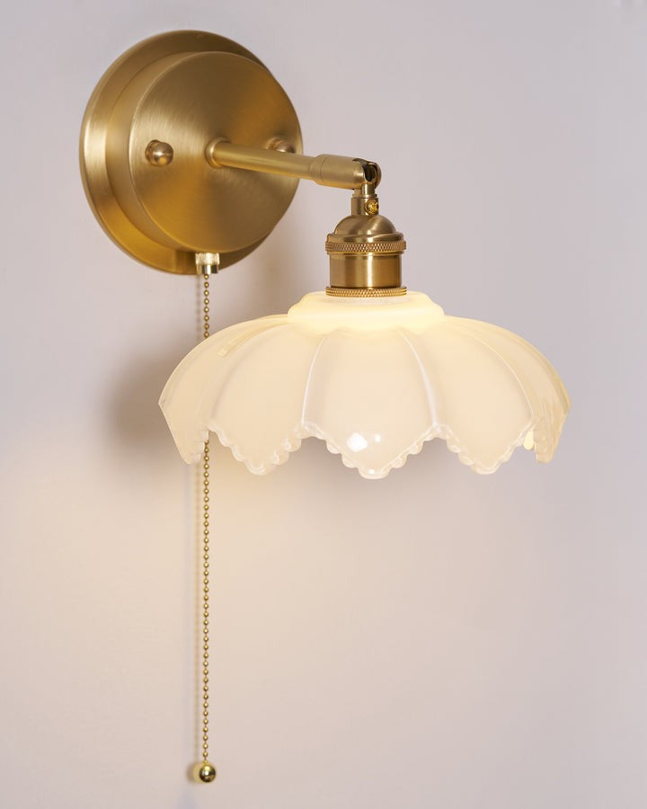 Adjustable Lotus Flower Wall Light Fixture
