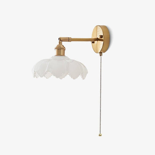 Adjustable Lotus Flower Wall Light Fixture