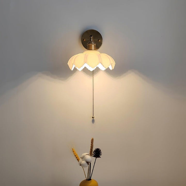 Adjustable Lotus Flower Wall Light Fixture