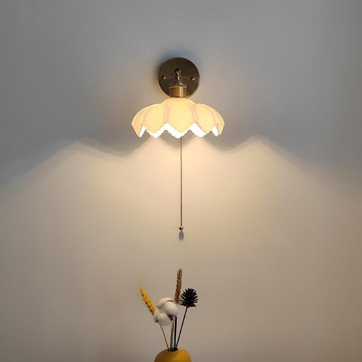 Adjustable Lotus Flower Wall Light Fixture