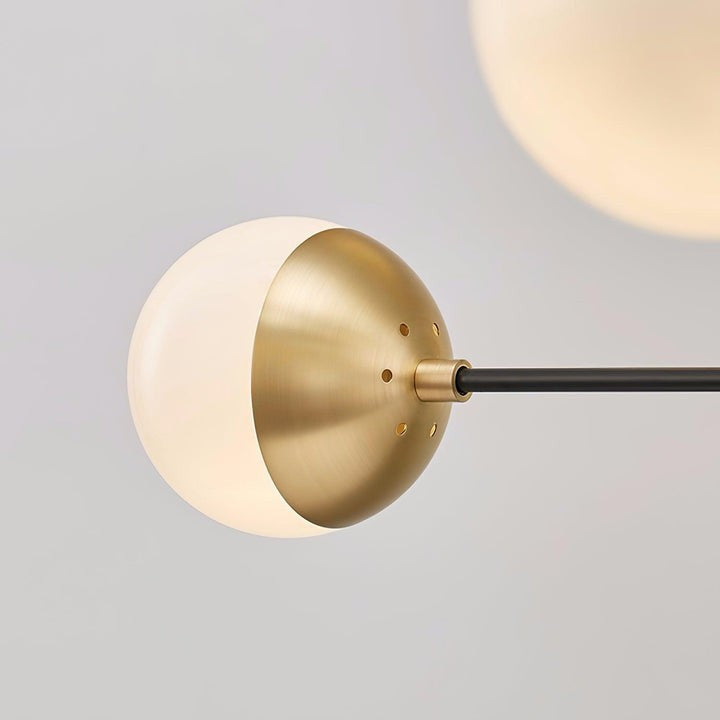 Adjustable Metal & Glass LED Ceiling Chandelier (8 or 12 Lights)