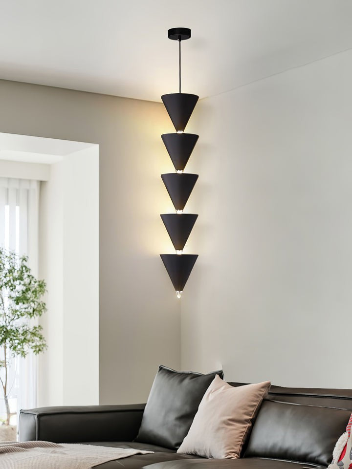 Adjustable Multi-Head LED Cone Pendant Light
