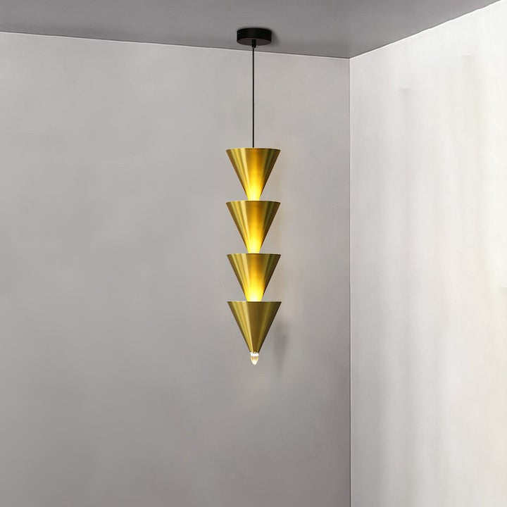 Adjustable Multi-Head LED Cone Pendant Light