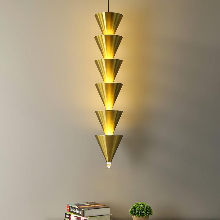 Adjustable Multi-Head LED Cone Pendant Light