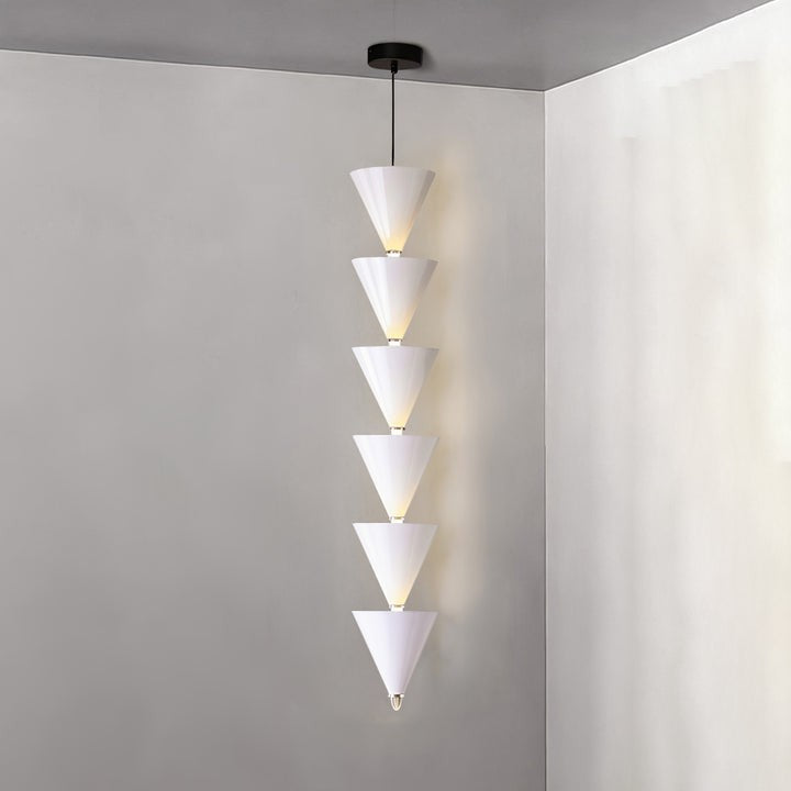 Adjustable Multi-Head LED Cone Pendant Light
