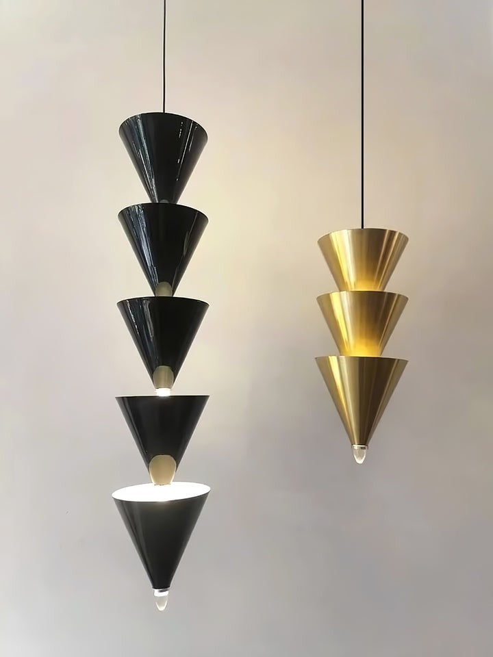 Adjustable Multi-Head LED Cone Pendant Light