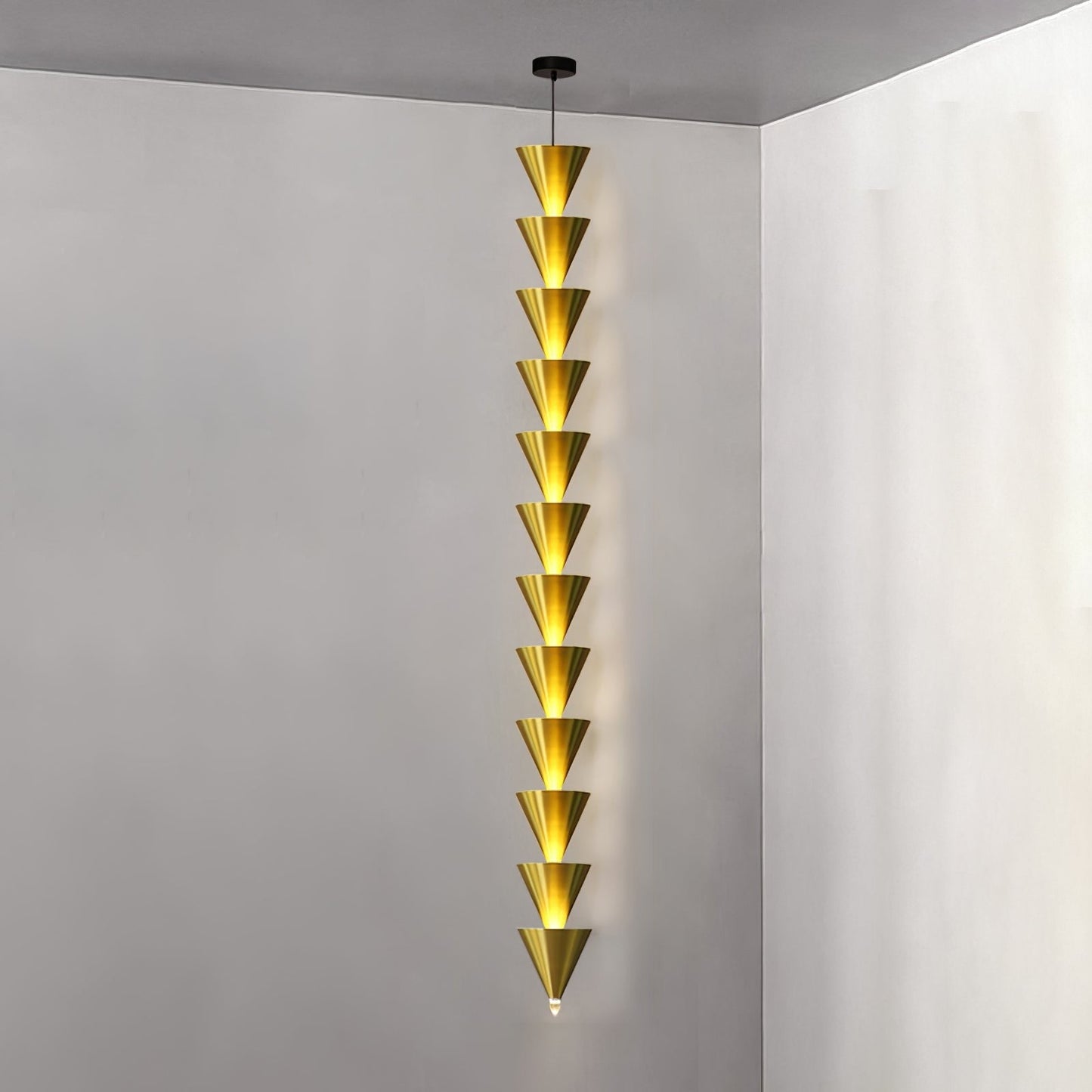 Adjustable Multi-Head LED Cone Pendant Light