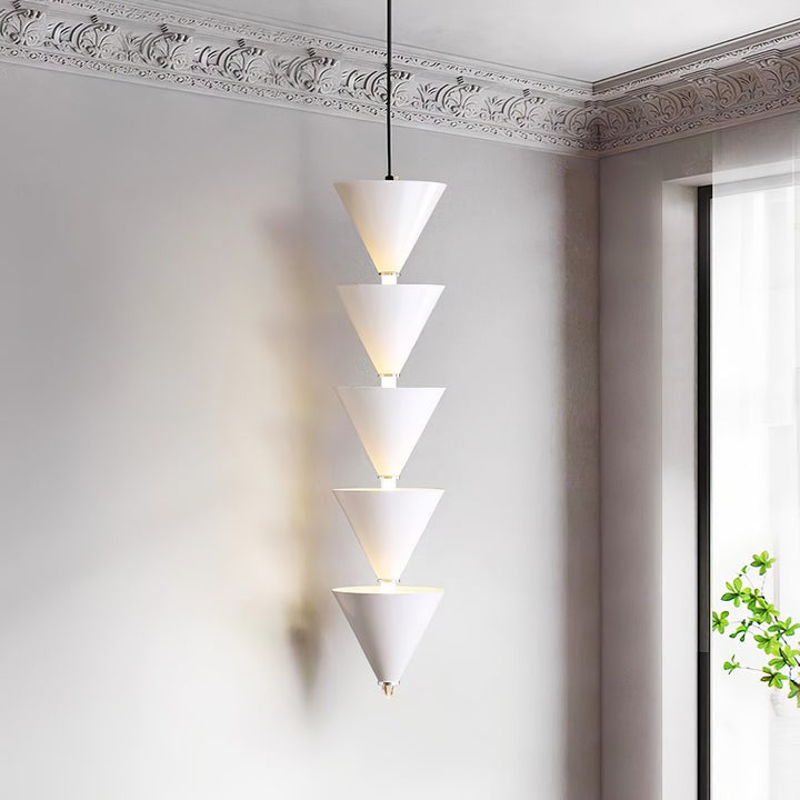 Adjustable Multi-Head LED Cone Pendant Light