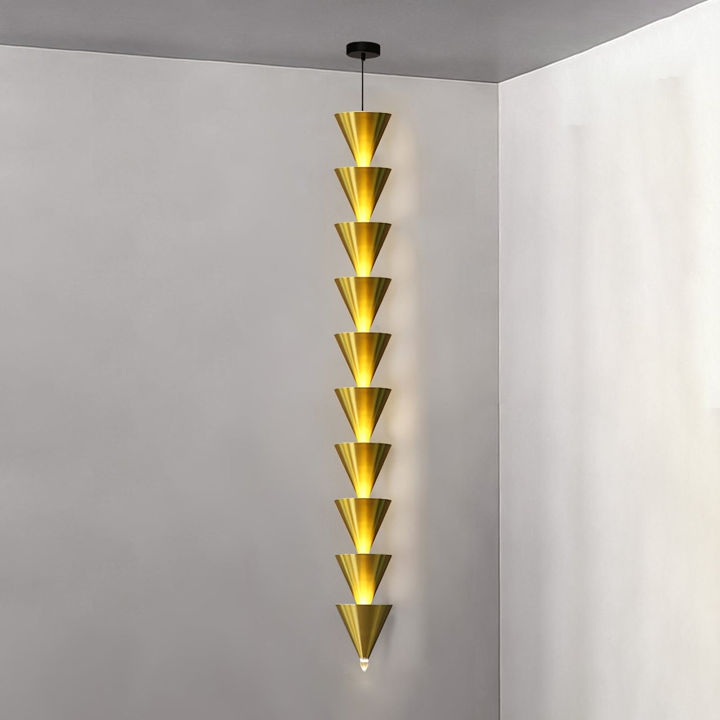 Adjustable Multi-Head LED Cone Pendant Light