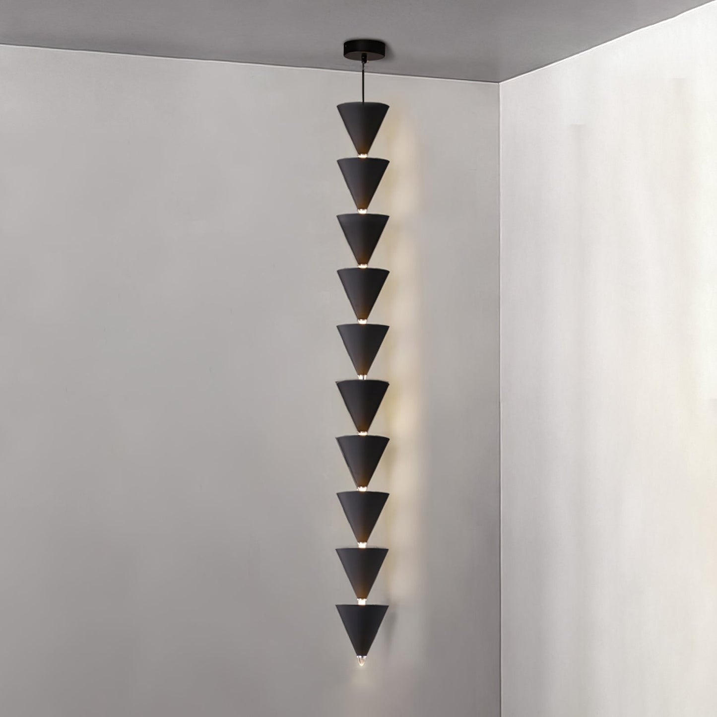 Adjustable Multi-Head LED Cone Pendant Light