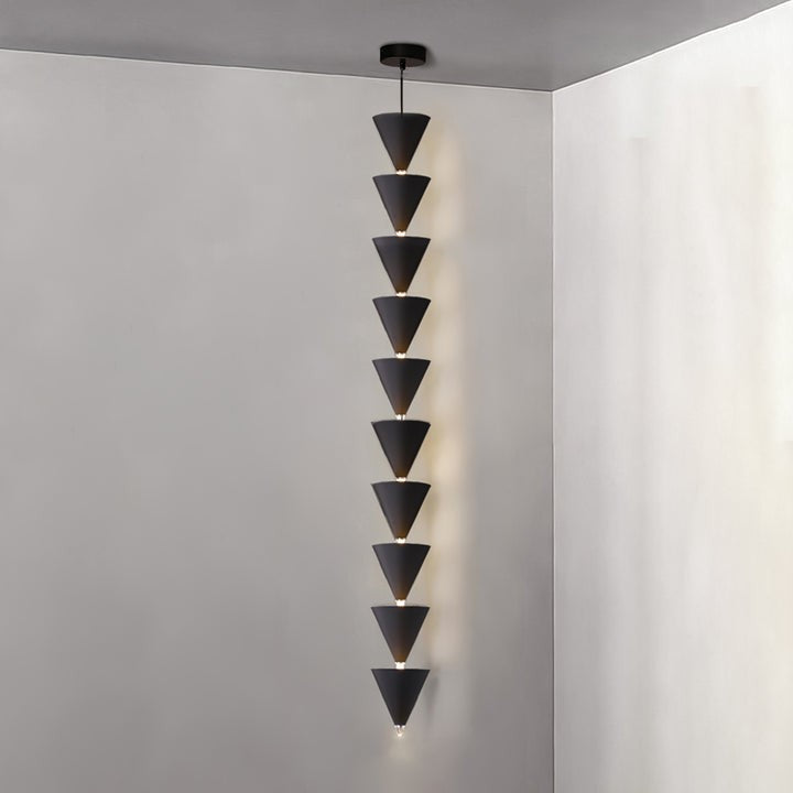 Adjustable Multi-Head LED Cone Pendant Light