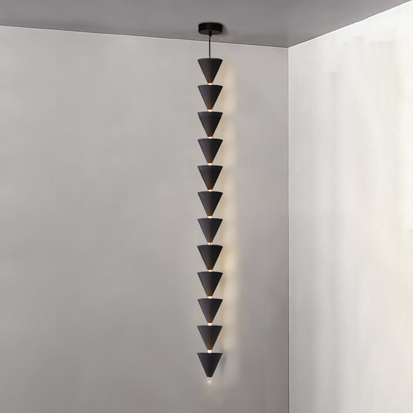 Adjustable Multi-Head LED Cone Pendant Light