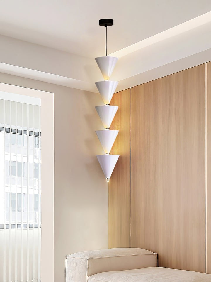 Adjustable Multi-Head LED Cone Pendant Light