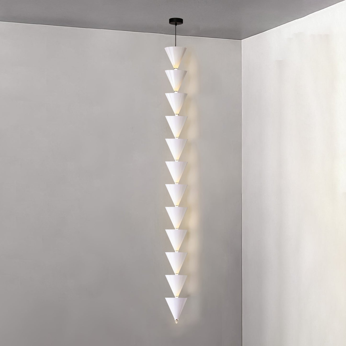 Adjustable Multi-Head LED Cone Pendant Light