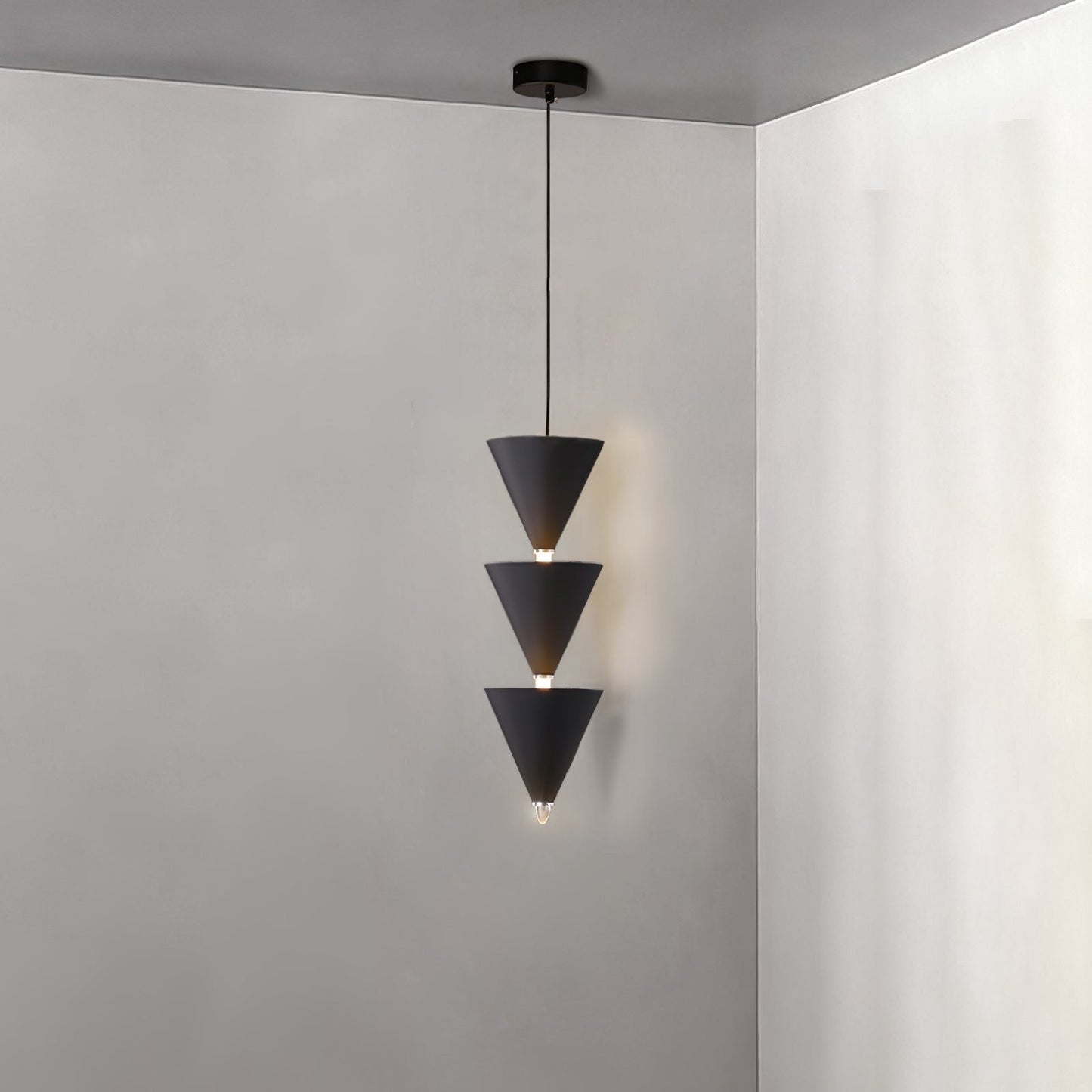 Adjustable Multi-Head LED Cone Pendant Light