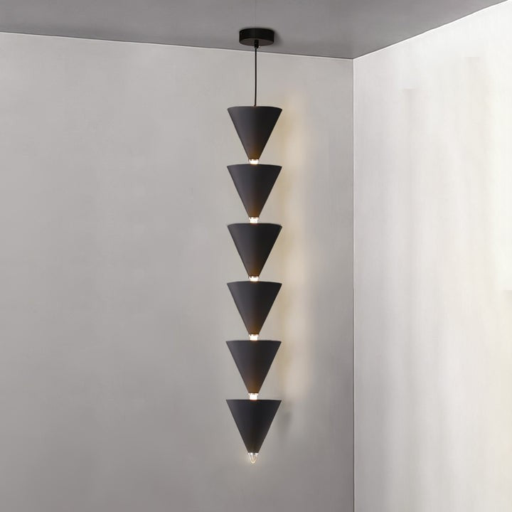Adjustable Multi-Head LED Cone Pendant Light