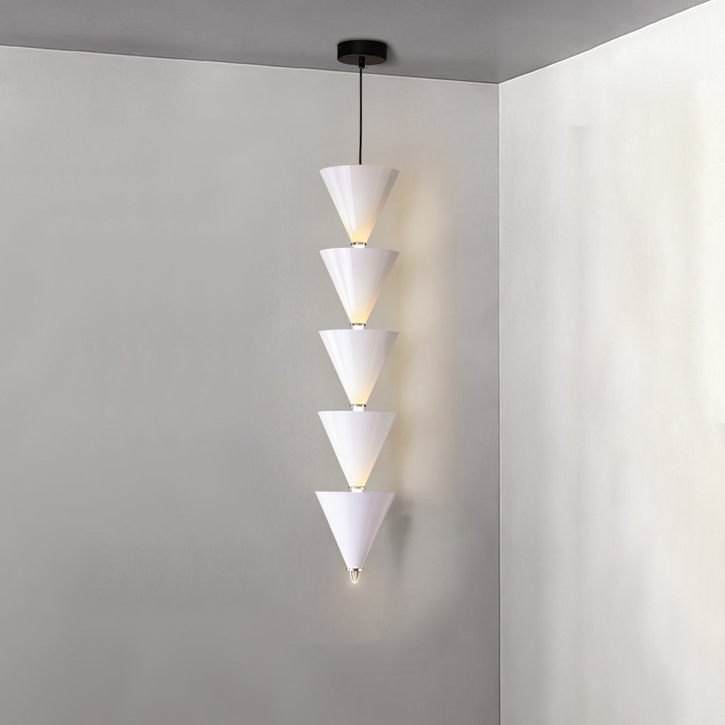 Adjustable Multi-Head LED Cone Pendant Light