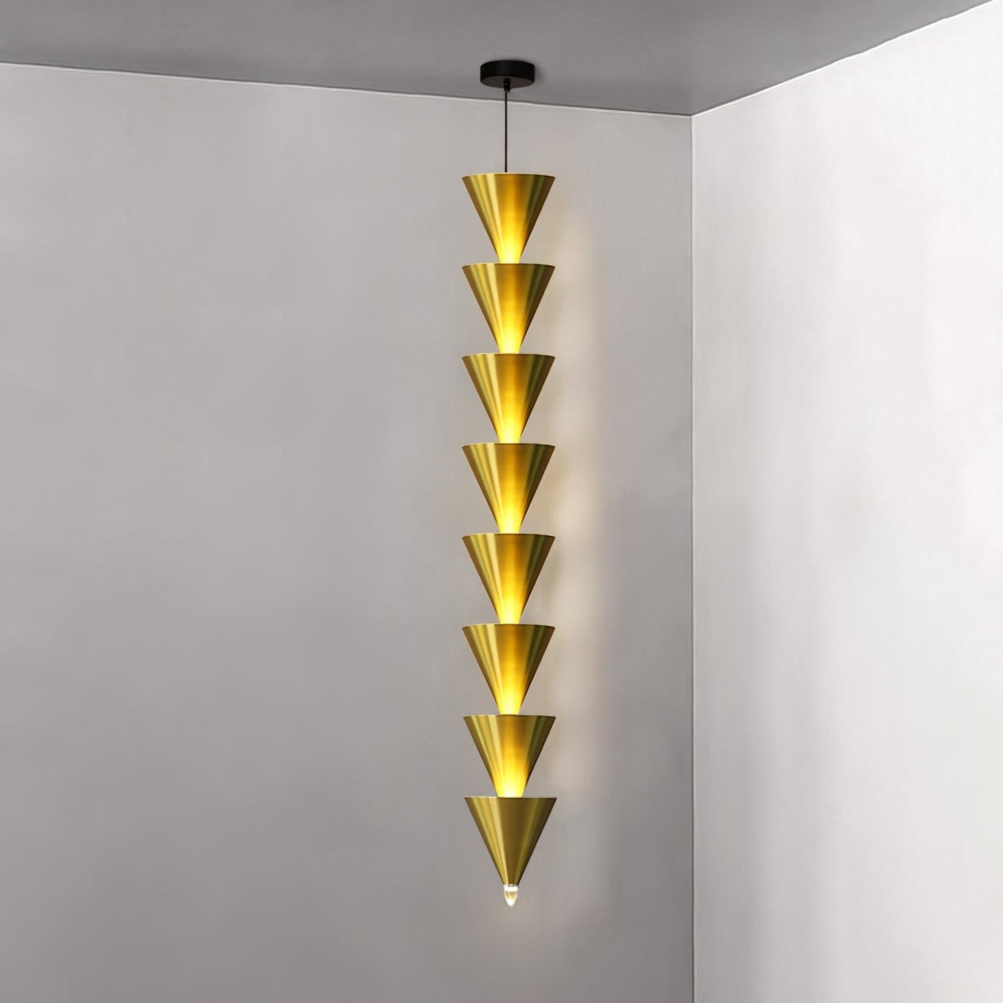 Adjustable Multi-Head LED Cone Pendant Light