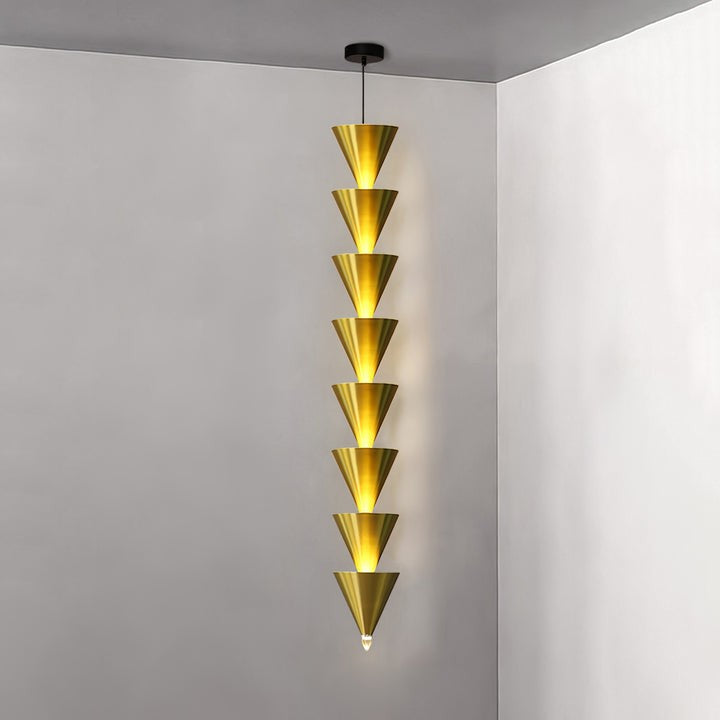 Adjustable Multi-Head LED Cone Pendant Light