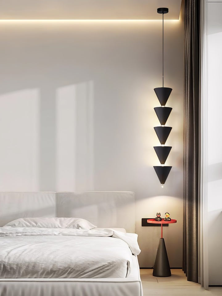 Adjustable Multi-Head LED Cone Pendant Light