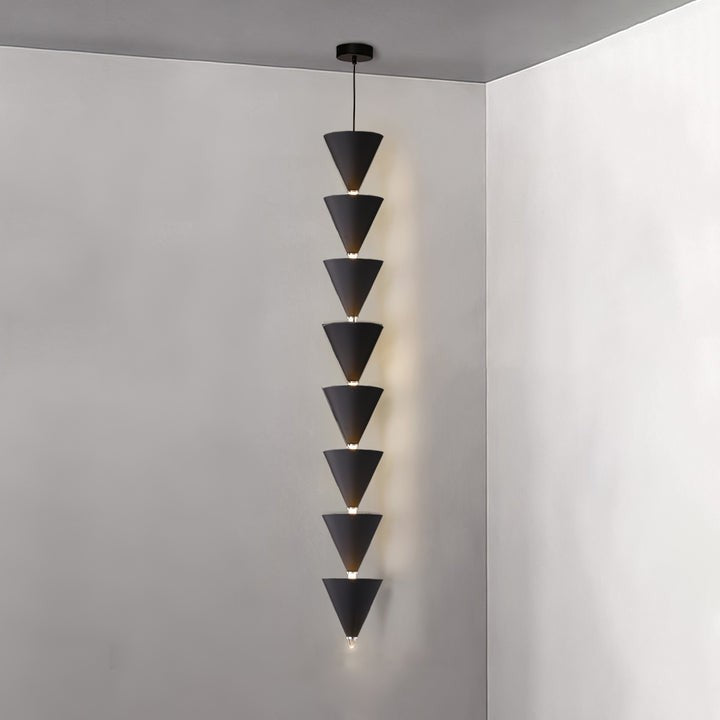 Adjustable Multi-Head LED Cone Pendant Light