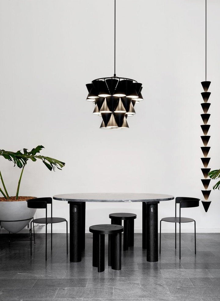Adjustable Multi-Head LED Cone Pendant Light