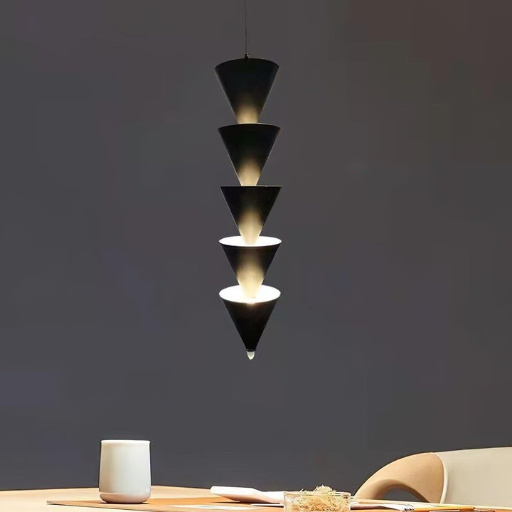 Adjustable Multi-Head LED Cone Pendant Light