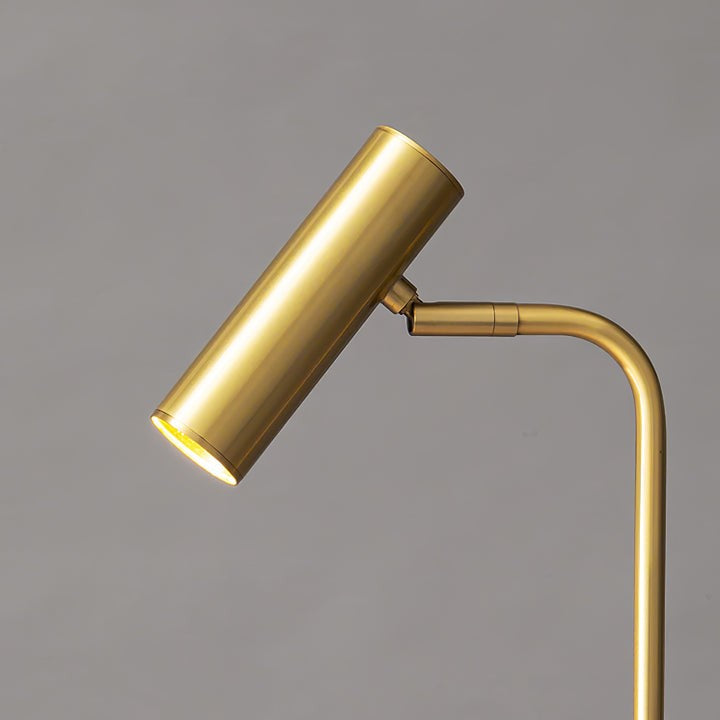 Adjustable Satin Brass LED Table Lamp