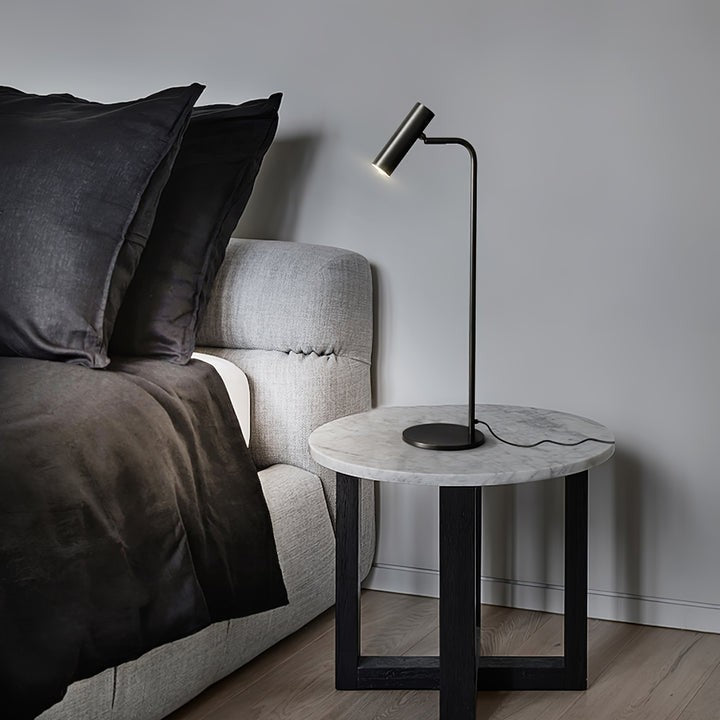 Adjustable Satin Brass LED Table Lamp