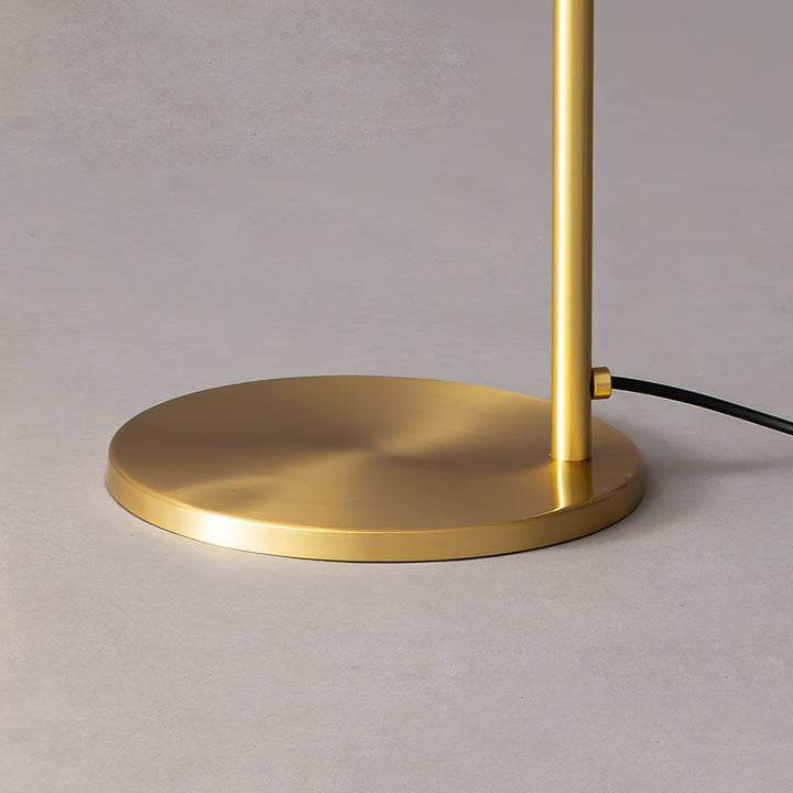 Adjustable Satin Brass LED Table Lamp