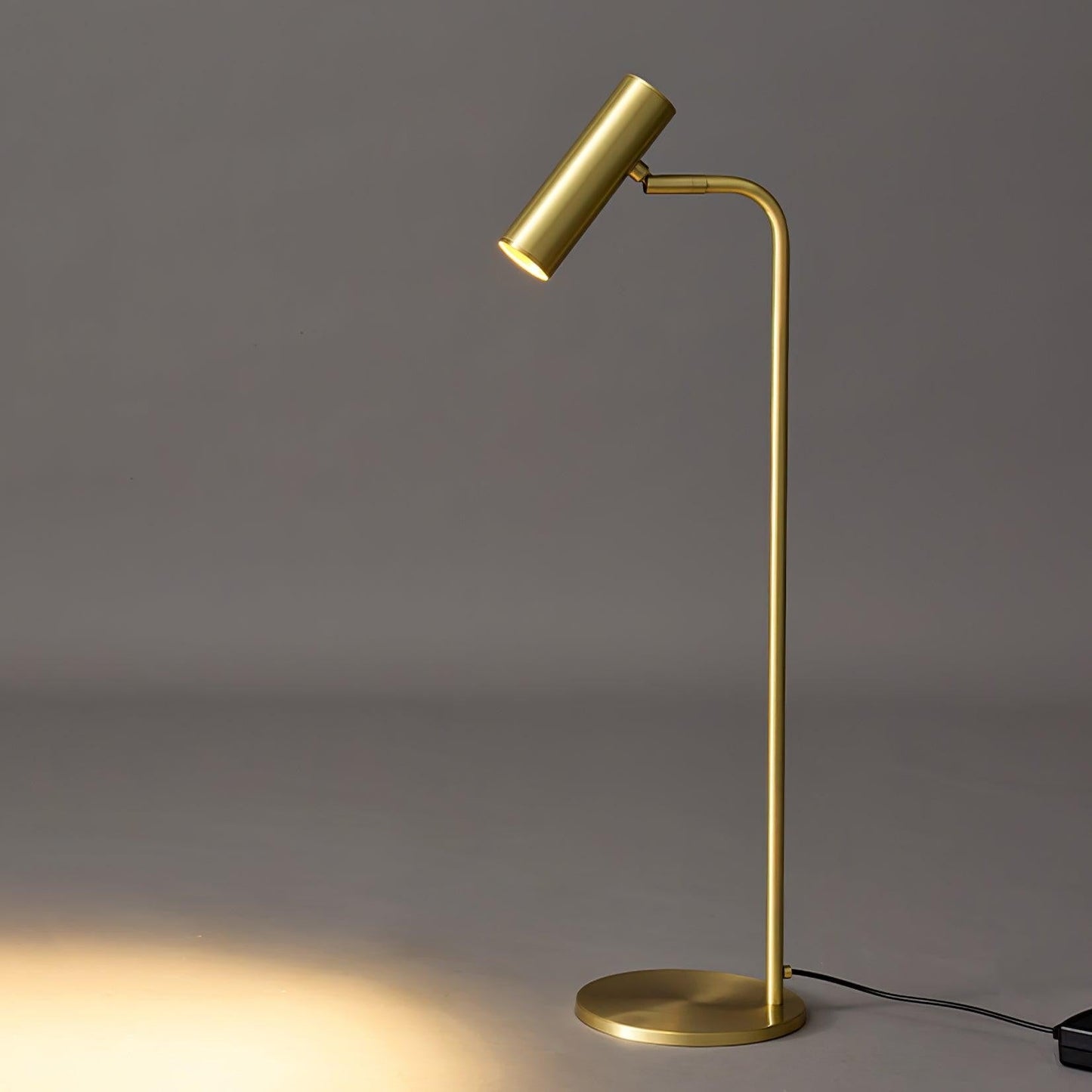 Adjustable Satin Brass LED Table Lamp