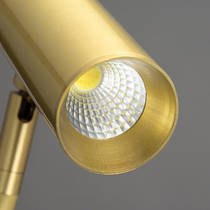 Adjustable Satin Brass LED Table Lamp
